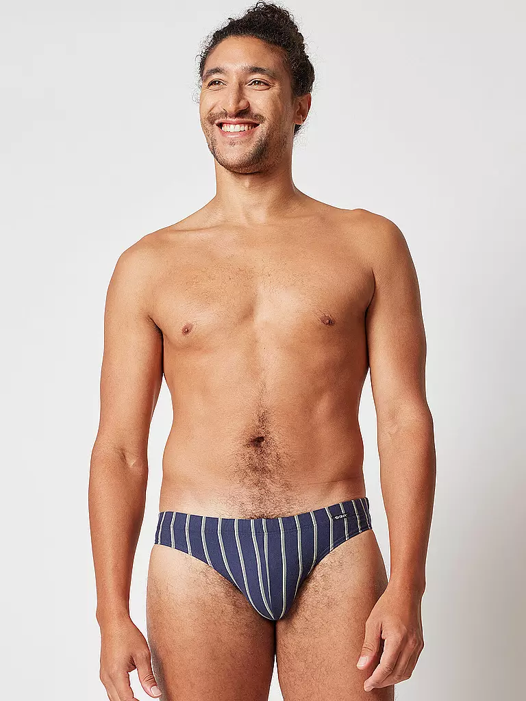 SKINY | Herren Slip 2-er Pkg. blueiris stripe | blau