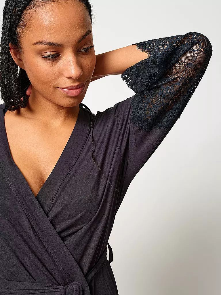 SKINY | Morgenmantel - Kimono NIGHT IN SKINY | schwarz
