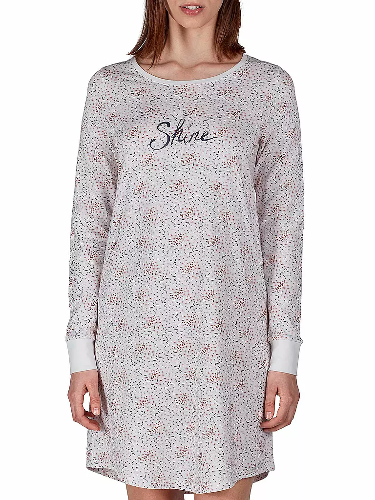 SKINY | Nachthemd - Sleepshirt "Purpose Sleep" (Ivory Flower) | creme