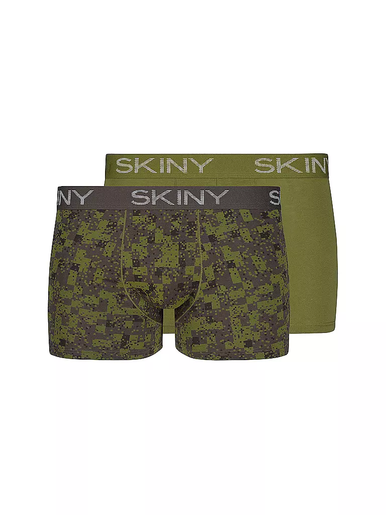 SKINY | Pants 2er Pkg. bayleaf check selection | grün