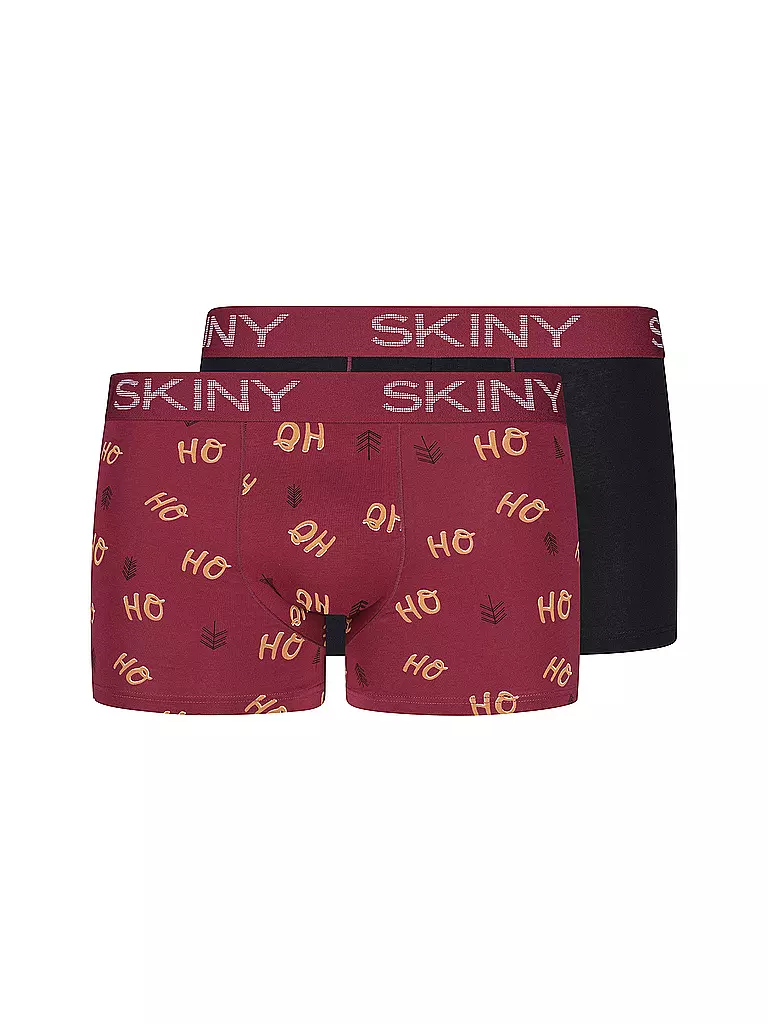 SKINY | Pants 2er Pkg. garnet christmas selection | dunkelrot