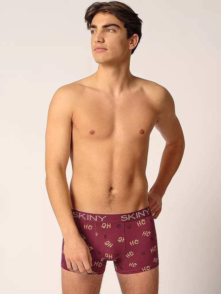 SKINY | Pants 2er Pkg. garnet christmas selection | dunkelrot