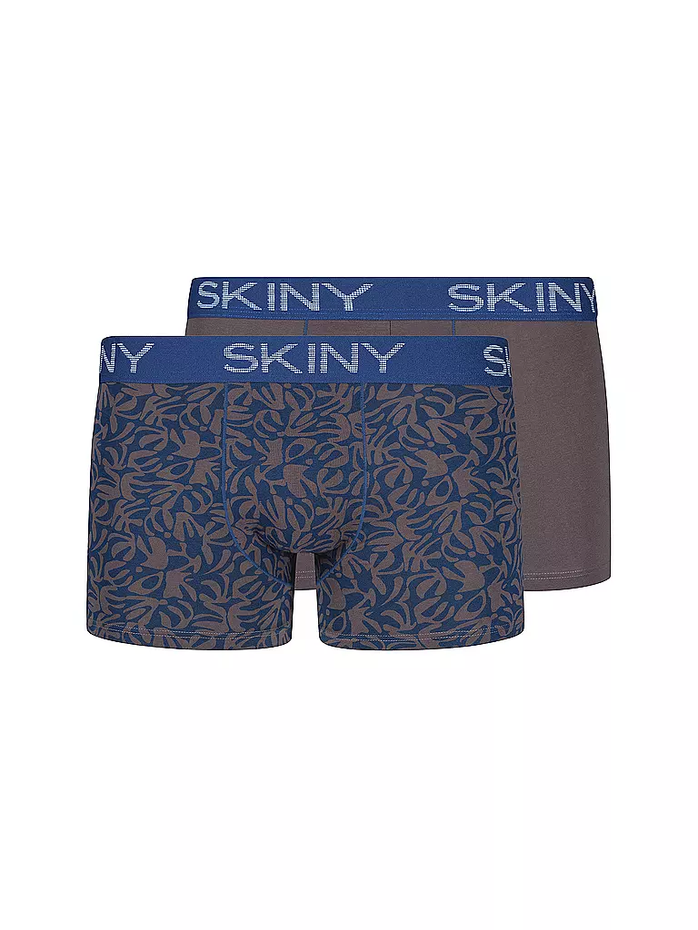 SKINY | Pants 2er Pkg. peacock flowers selection | braun