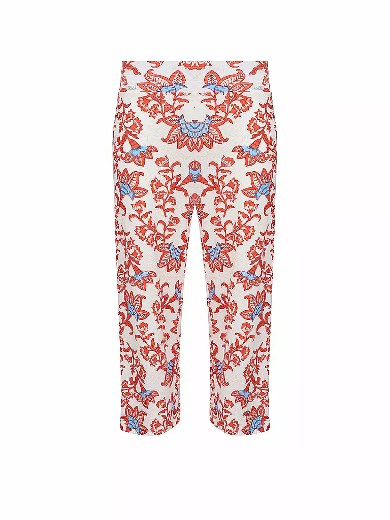 SKINY | Pyjamahose 3/4 "Ritual Sleep" (Ivory Cornflower) | creme