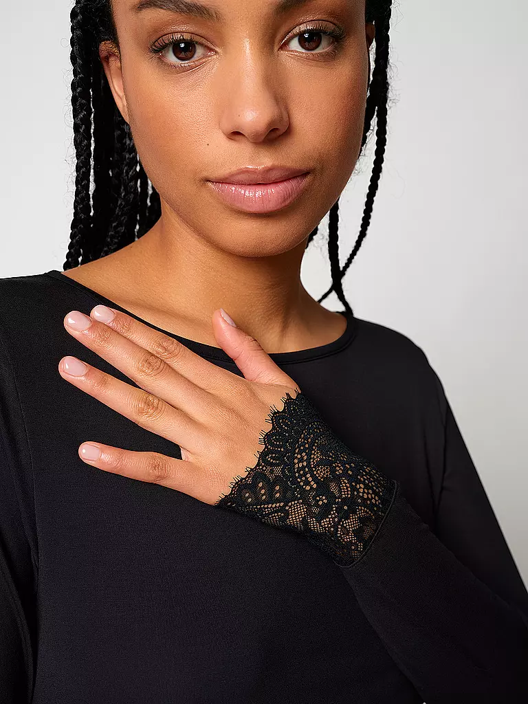 SKINY | Pyjamashirt NIGHT IN SKINY black | 
