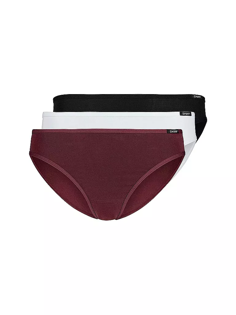 SKINY | Rio Slip 3er Pack Essentials Aubergine Selection | schwarz