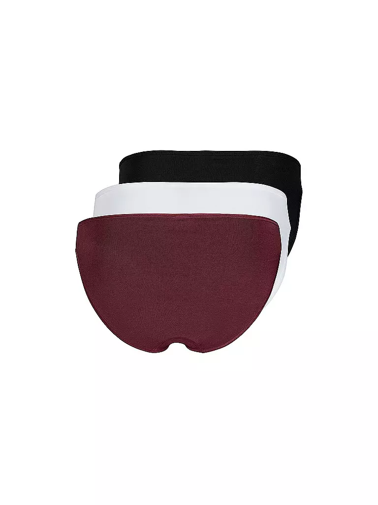 SKINY | Rio Slip 3er Pack Essentials Aubergine Selection | schwarz