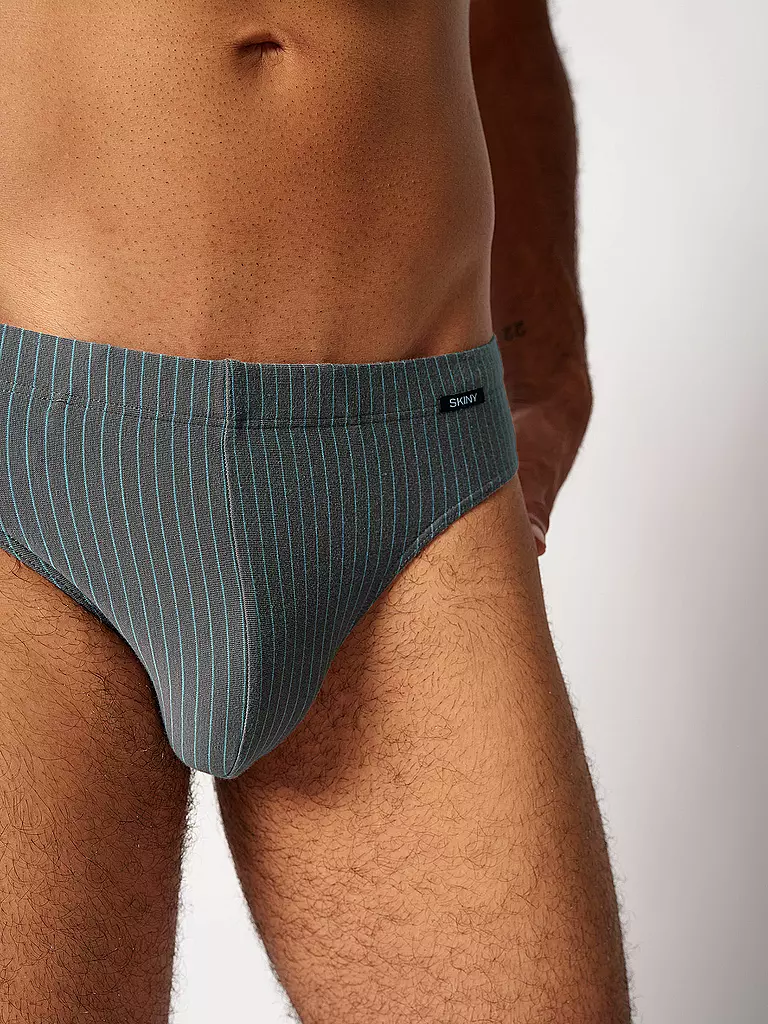 SKINY | Slip 2er Pkg. gunmetal stripes selection | rot