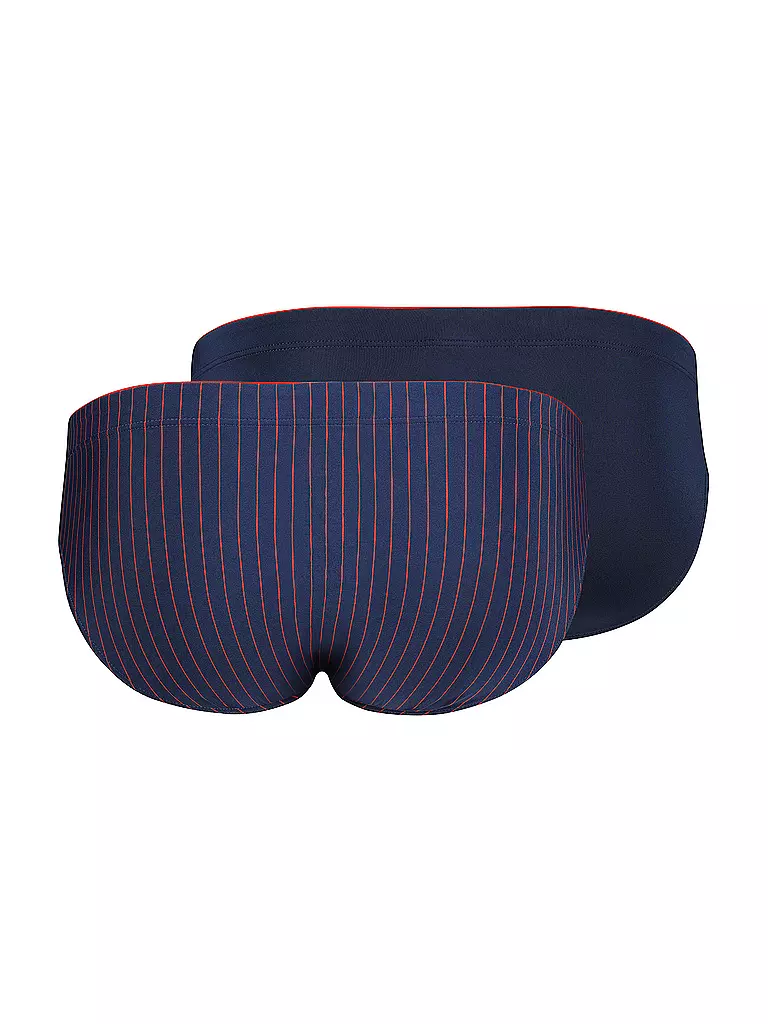 SKINY | Slip 2er Pkg. navyred stripes selection | blau