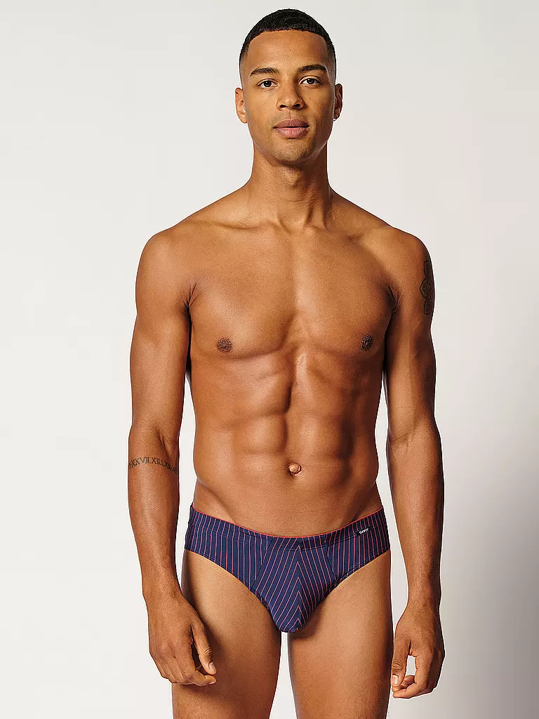 SKINY | Slip 2er Pkg. navyred stripes selection | blau