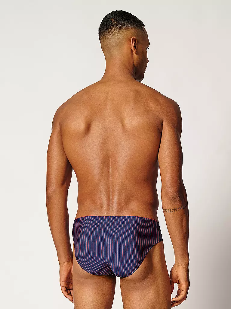 SKINY | Slip 2er Pkg. navyred stripes selection | blau