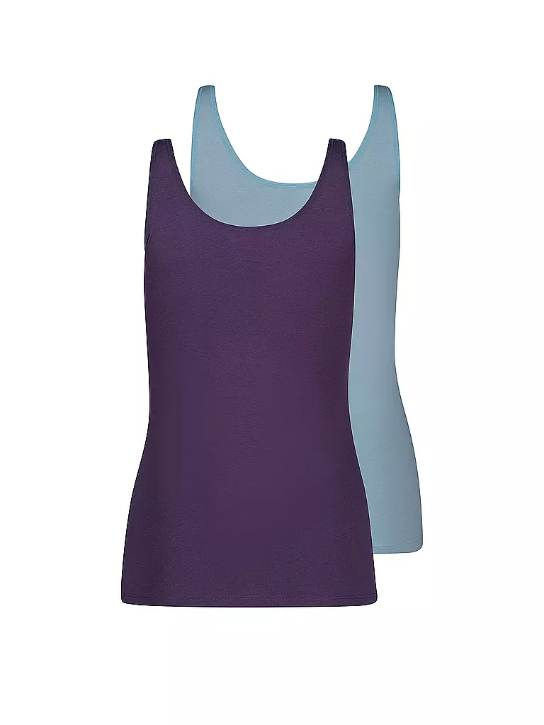 SKINY | Tank Top ADVANTAGE COTTON 2er Pkg lavenderaqua selection | lila