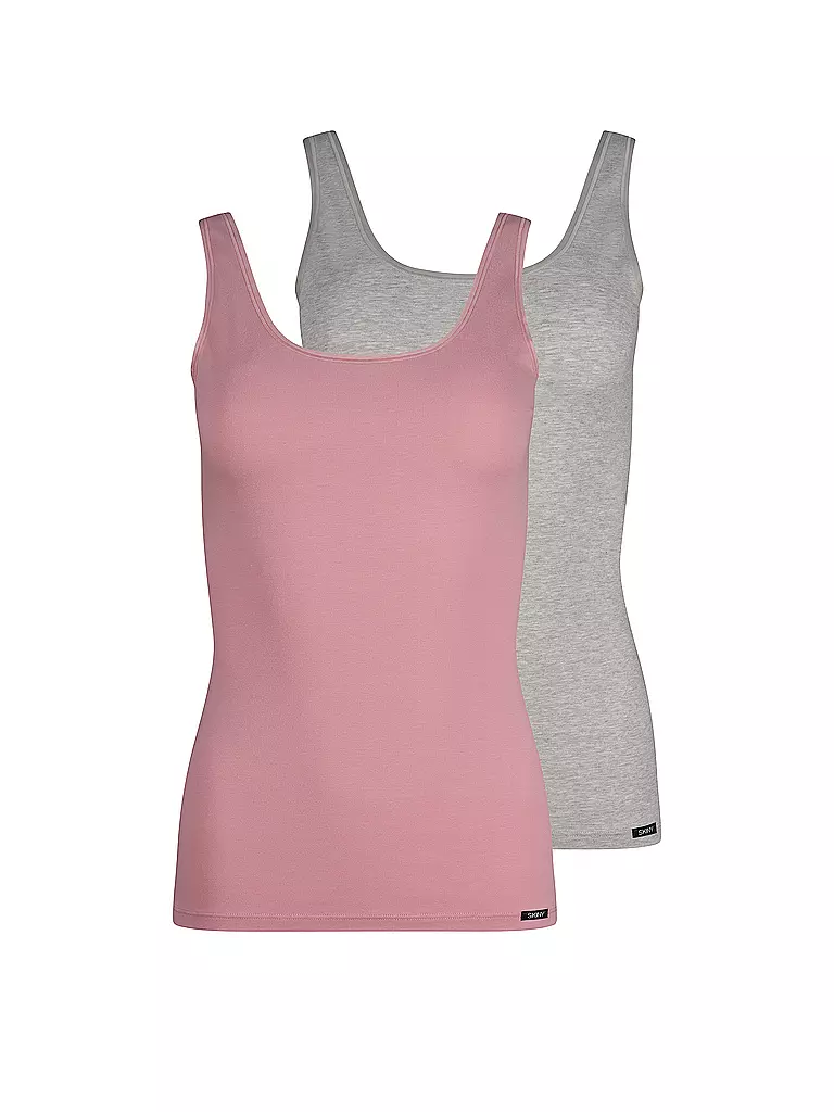 SKINY | Top 2er Pkg. zephyr melange selection | rosa
