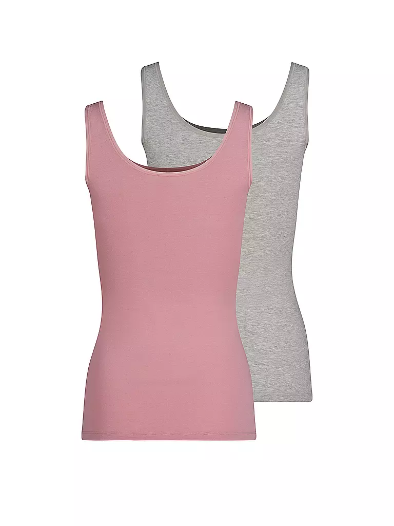 SKINY | Top 2er Pkg. zephyr melange selection | rosa