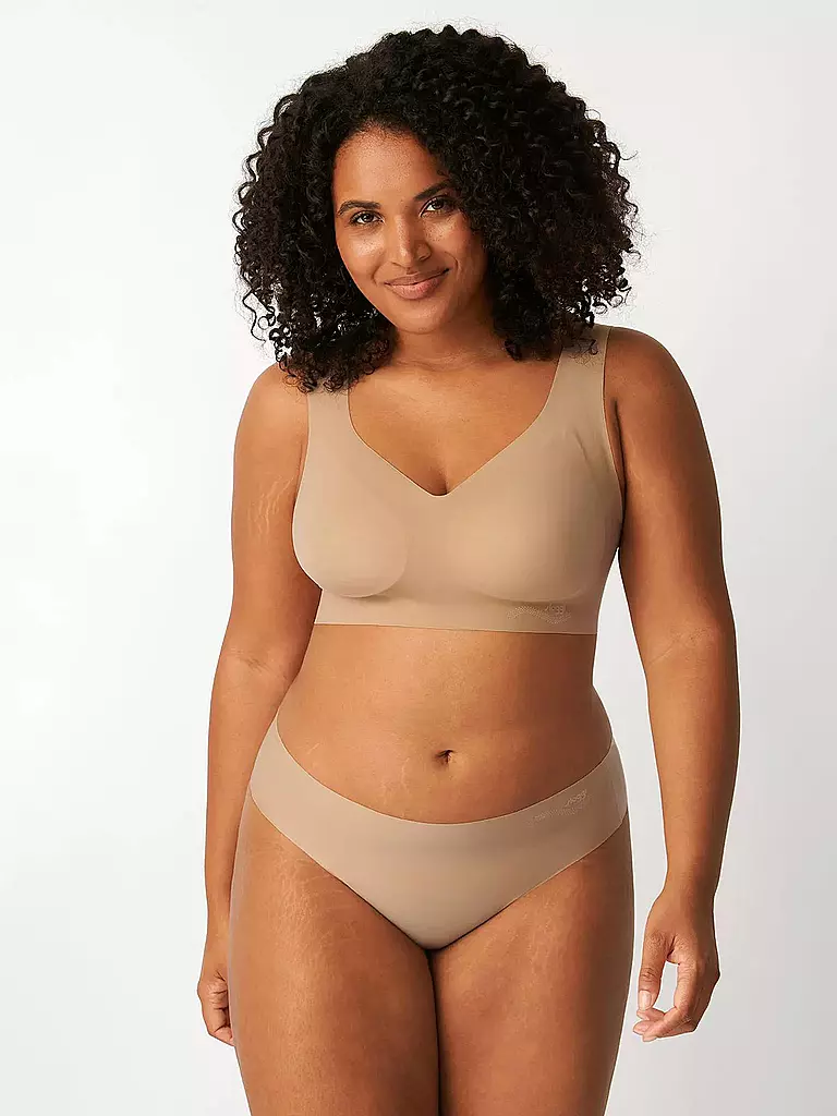 SLOGGI | Bustier - Bralette "Zero Feel" (cognac) | beige