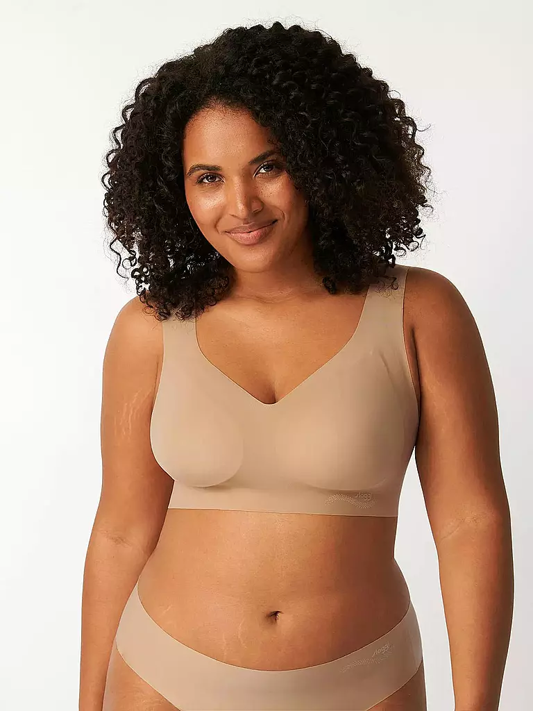 SLOGGI | Bustier - Bralette "Zero Feel" (cognac) | beige