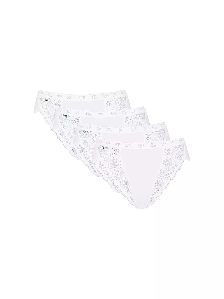 SLOGGI | Slip "Thai Chic" 4-er (Weiss) | weiss