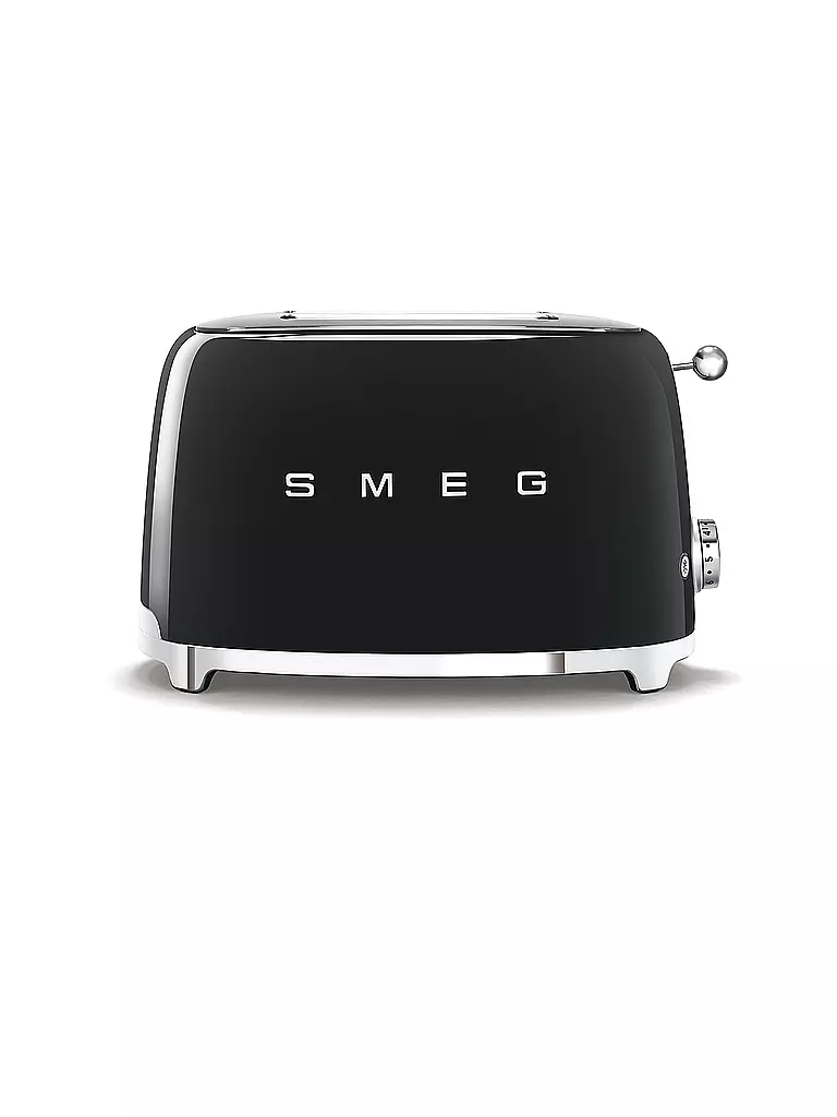 SMEG | 2 Schlitz Toaster 50‘s Retro Style Schwarz TSF01BLEU | schwarz