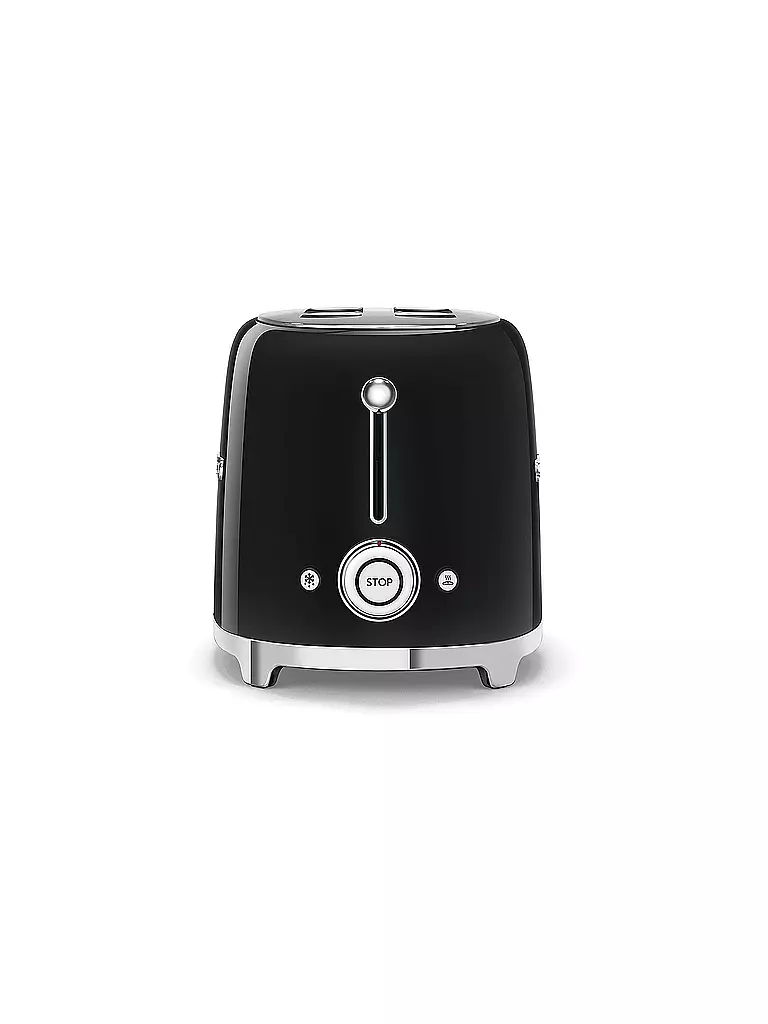 SMEG | 2 Schlitz Toaster 50‘s Retro Style Schwarz TSF01BLEU | schwarz