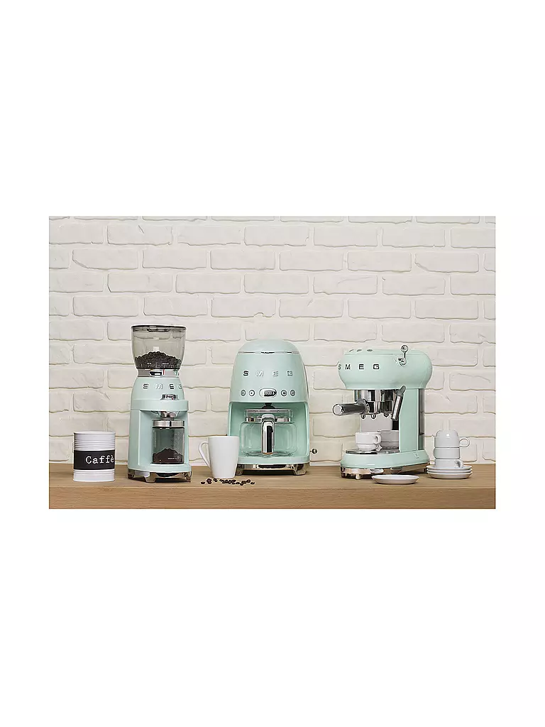 SMEG | Espresso-Kaffeemaschine 50s Retro Style Pastellgrün ECF01PGEU | hellgrün