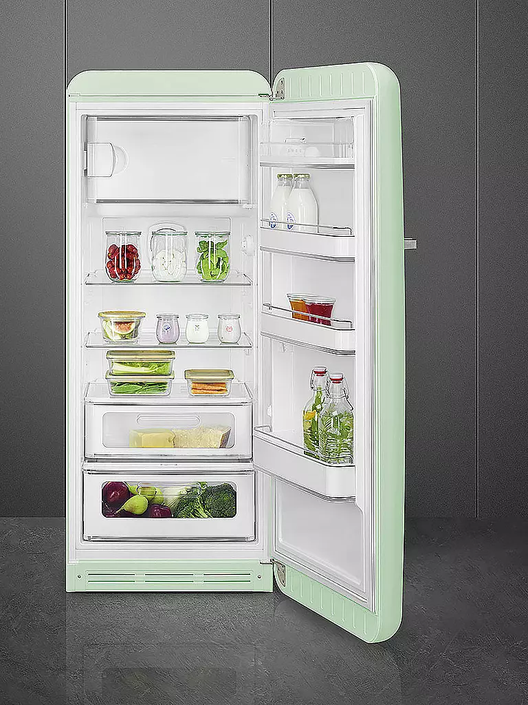 SMEG Kühlschrank mit Gefrierfach 50s Retro Style Pastellgrün