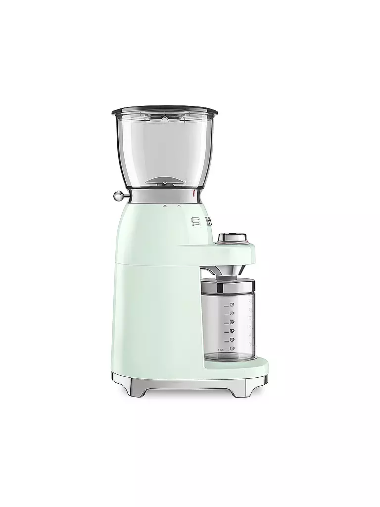SMEG | Kaffeemühle 50s Retro Style Pastellgrün CGF01PGEU | schwarz