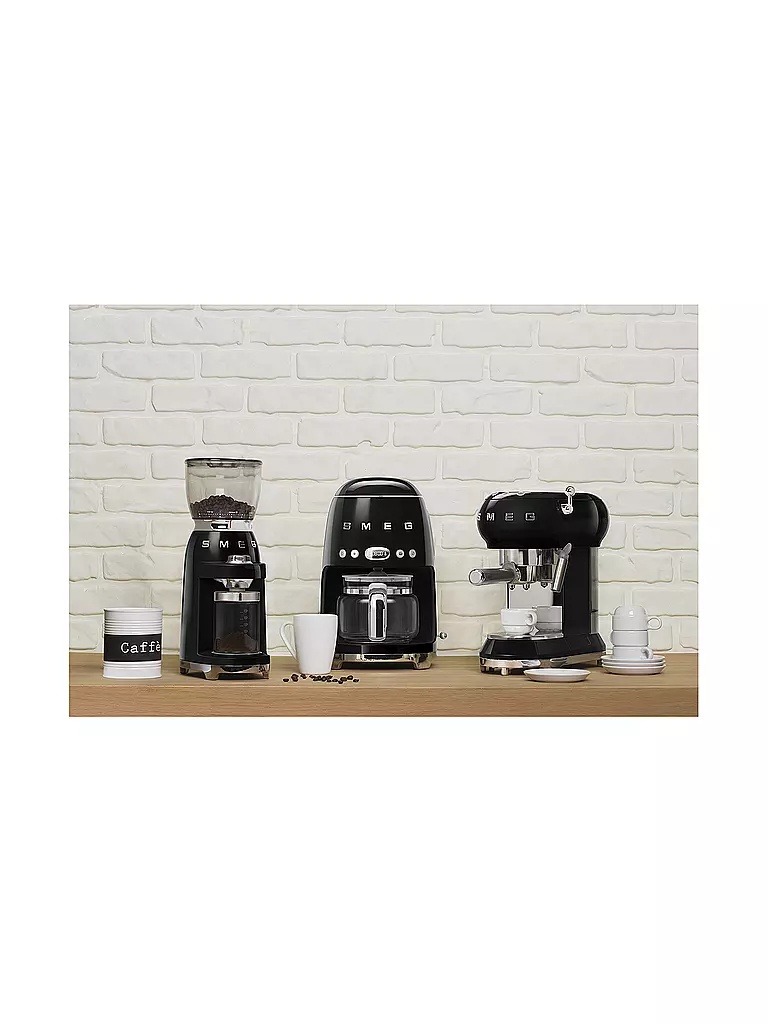 SMEG | Kaffeemühle 50s Retro Style Schwarz CGF01BLEU | schwarz