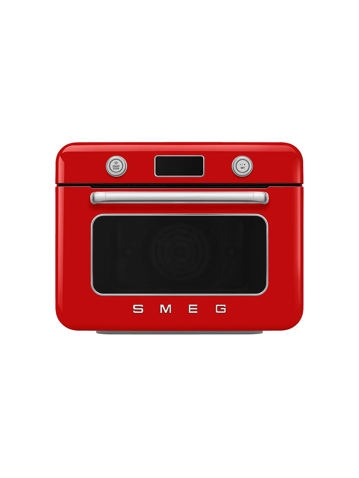 SMEG | Kombi-Tisch Dampfbackofen Creme | rot