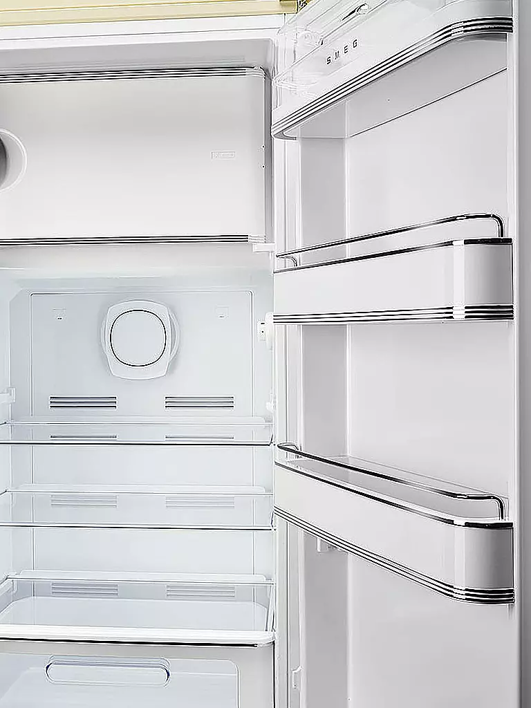Wie Lange Hält Kuchen Im Kühlschrank SMEG Kühlschrank mit Gefrierfach 50s Retro Style Creme FAB28RCR5 creme