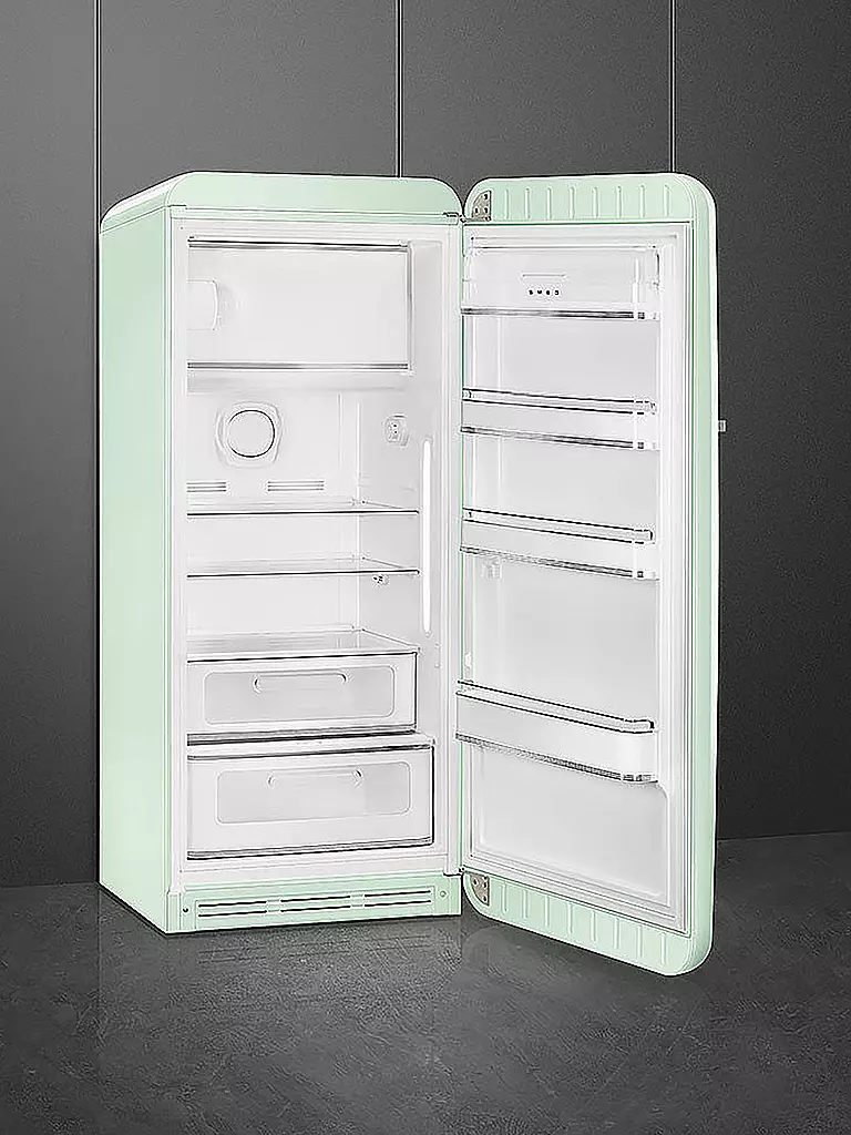 Wie Oft Sollte Ein Kühlschrank In Der Stunde Anspringen SMEG Kühlschrank mit Gefrierfach 50s Retro Style Pastellgrün FAB28RPG5