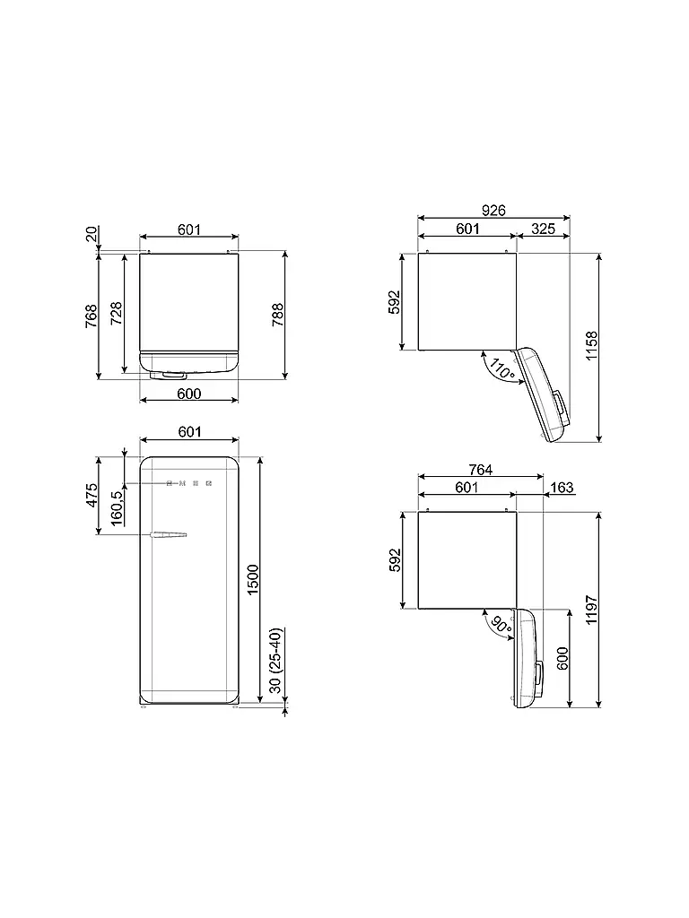 Kühlschrank Mit Gefrierfach Unten Höhe 150 Cm SMEG Kühlschrank mit Gefrierfach 50s Retro Style Pastellgrün FAB28RPG5
