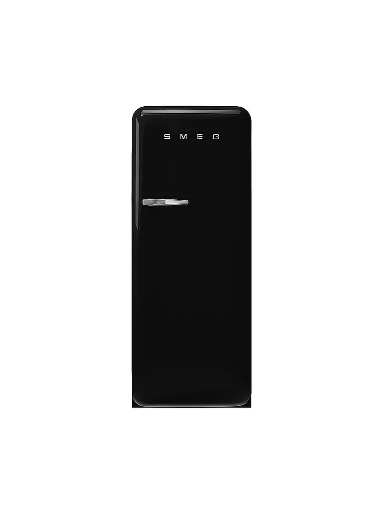 Kühlschrank Warm An Den Seiten SMEG Kühlschrank mit Gefrierfach 50s Retro Style Schwarz FAB28RBL5 schwarz