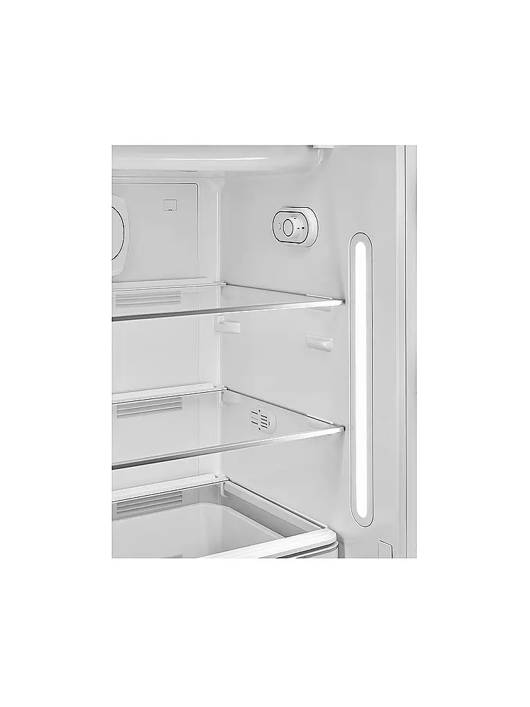 Einbaukühlschrank Mit Gefrierfach 120 Cm Hoch SMEG Kühlschrank mit Gefrierfach 50s Retro Style Schwarz FAB28RBL5 schwarz