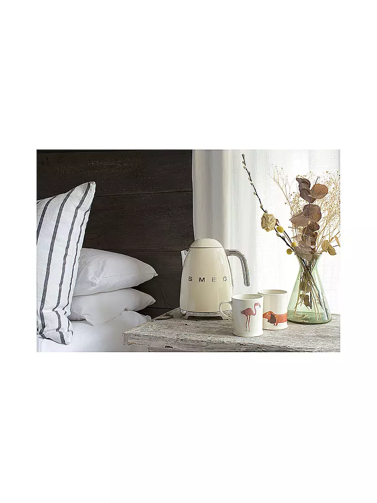 SMEG | Wasserkocher 50s Retro Style 1,7l Creme KLF03CREU | schwarz
