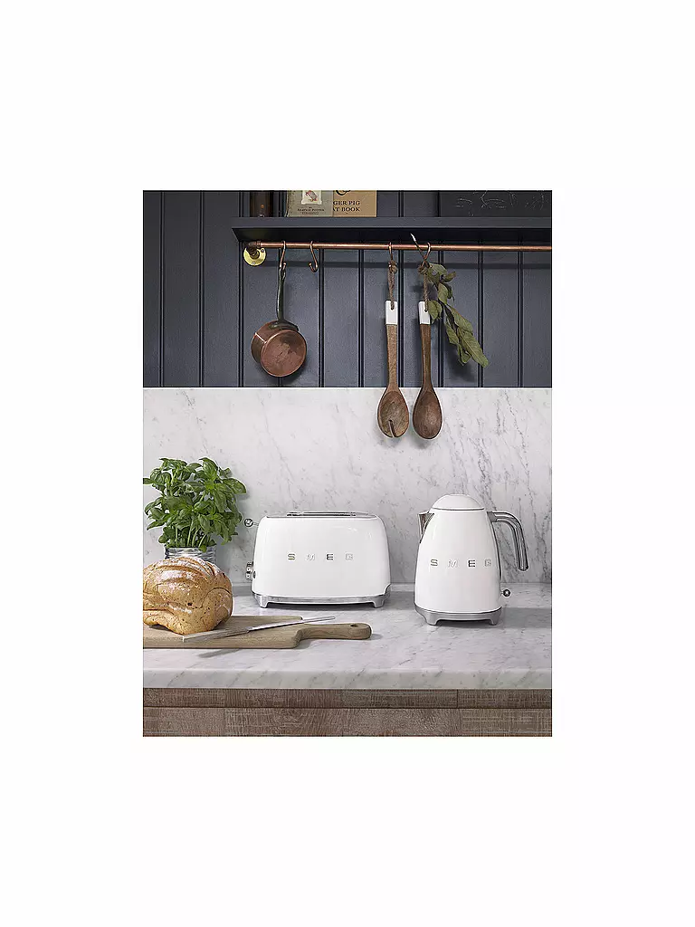 SMEG | Wasserkocher 50s Retro Style 1,7l Creme KLF03CREU | schwarz
