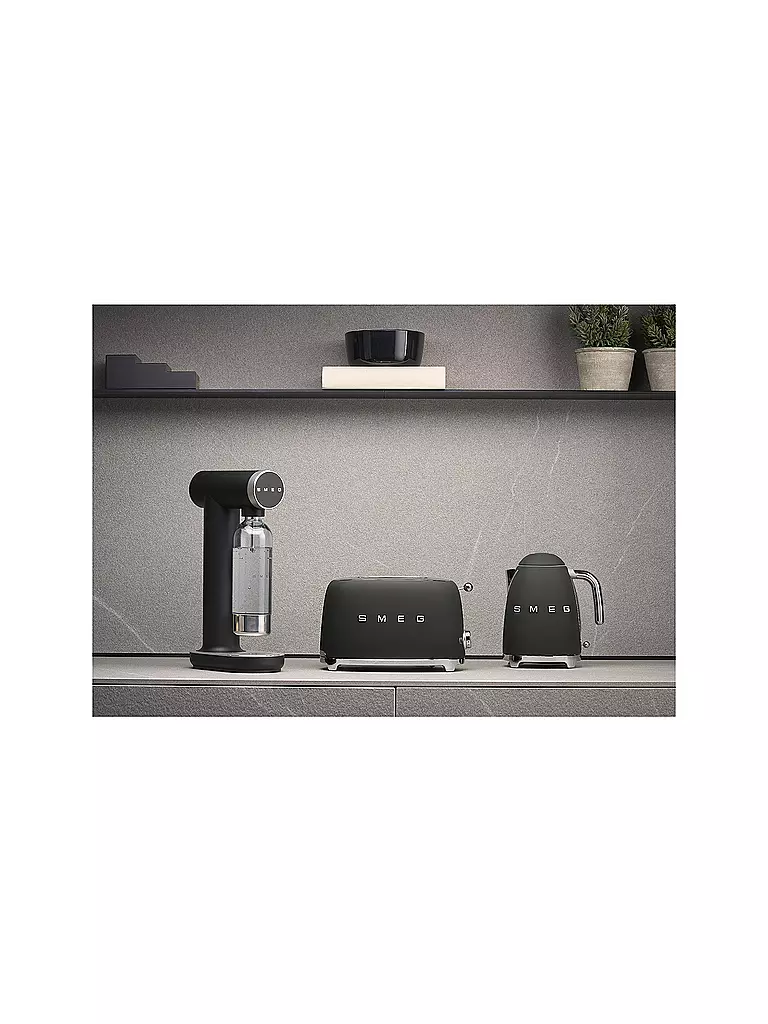 SMEG | Wassersprudler Soda-Stream 1L Schwarz/Matt | schwarz