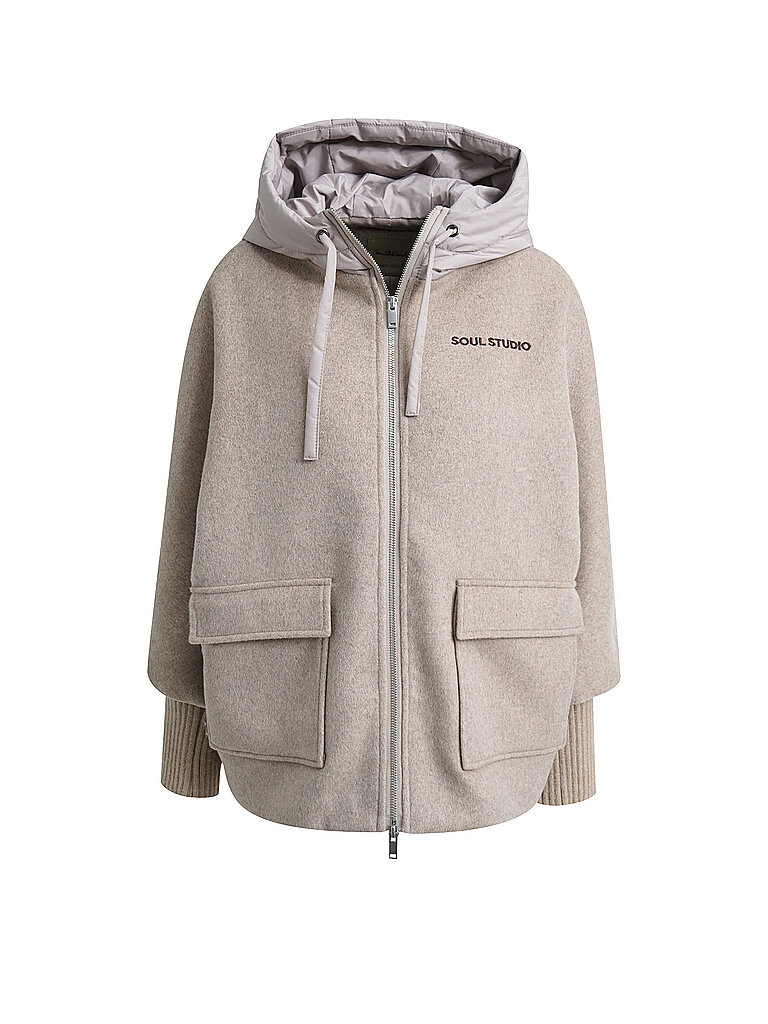 SMITH&SOUL Wolljacke grau | S