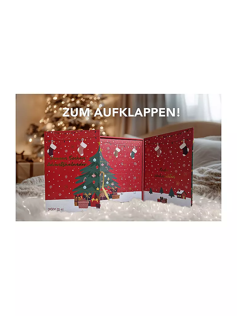 SOCKSWEAR | Damen  Socken Adventskalender 35-41 bunt | Bunt