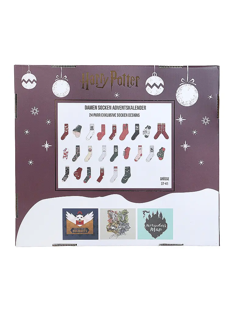 SOCKSWEAR | Socken Adventkalender HARRY POTTER bunt | Bunt