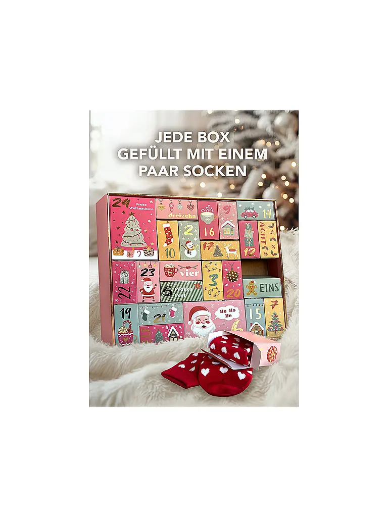 SOCKSWEAR | Socken Adventkalender PREMIUM bunt | 