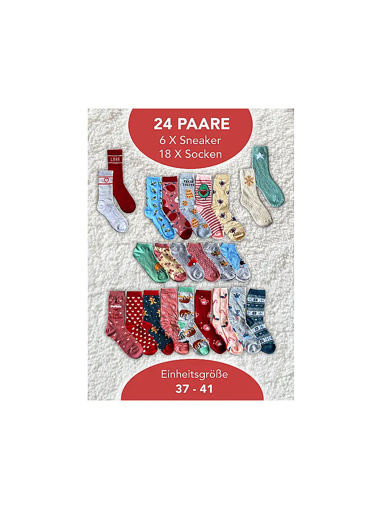 SOCKSWEAR | Socken Adventkalender PREMIUM bunt | 