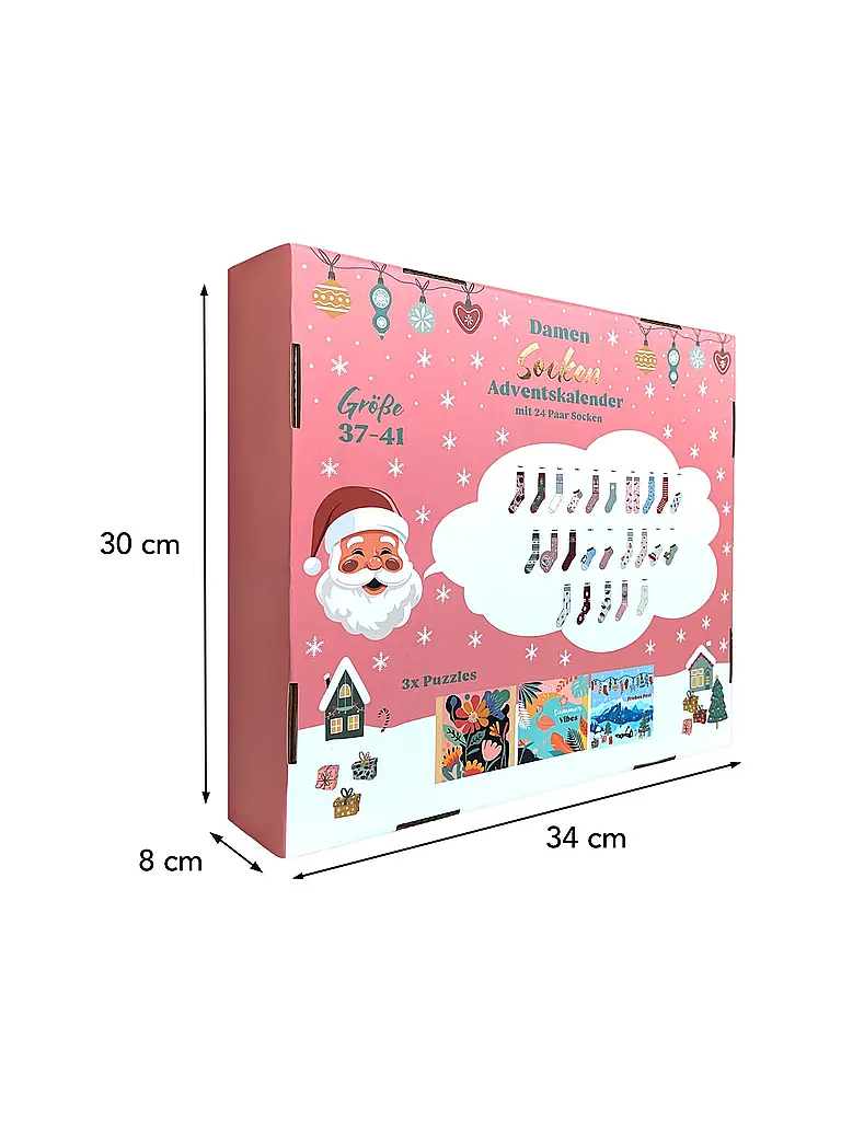 SOCKSWEAR | Socken Adventkalender PREMIUM bunt | 