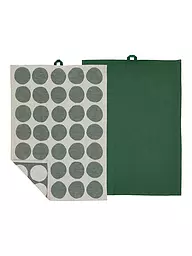 SOEDAHL | Geschirrtuch-Set 2tlg BUBBLES Pine Green | dunkelgrün