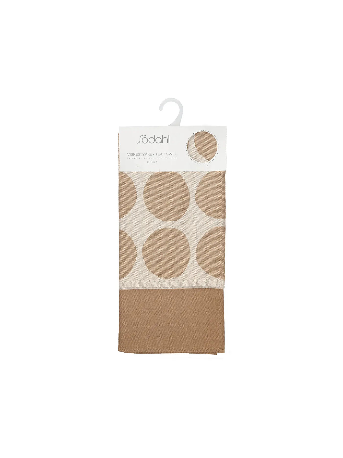 SOEDAHL | Geschirrtuch-Set 2tlg BUBBLES Warm Taupe | hellbraun