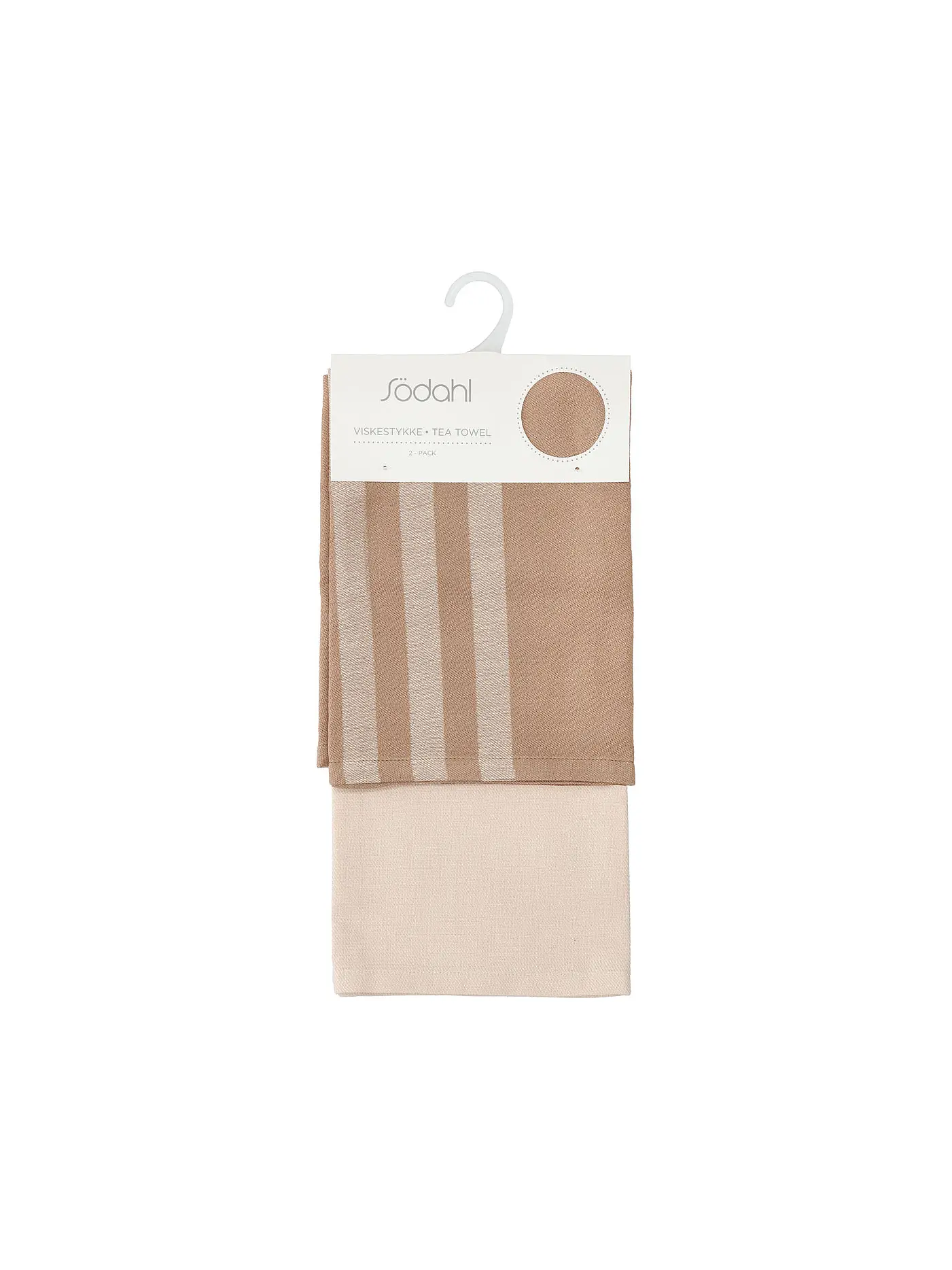SOEDAHL | Geschirrtuch-Set 2tlg REFLECTION Warm Taupe | hellbraun