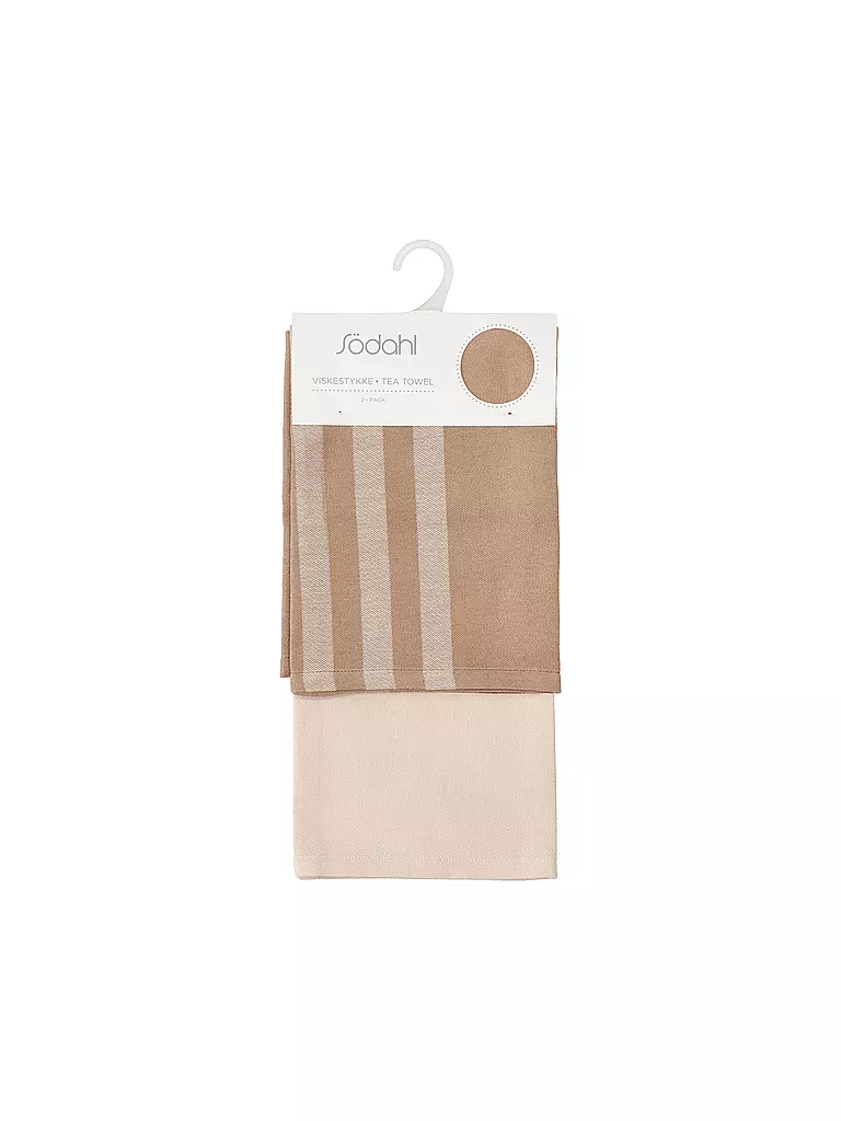 SOEDAHL | Geschirrtuch-Set 2tlg REFLECTION Warm Taupe | hellbraun