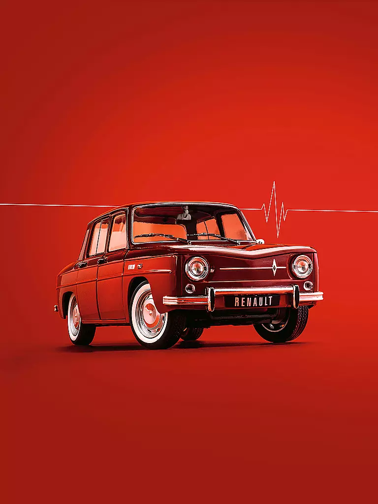 SOLIDO | Modellauto - 1:18 Renault 8 Major rot | rot