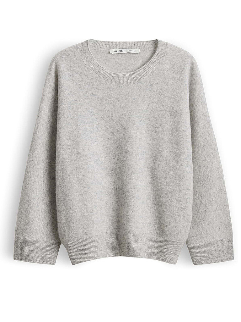 SOMEDAY Kaschmirpullover TWILLA hellgrau | M