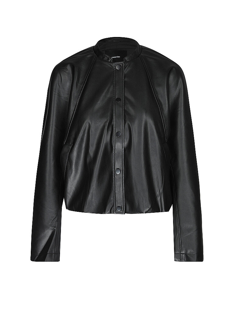 SOMEDAY Jacke in Lederoptik NAIRI schwarz | 38