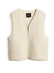 SOMEDAY | Gilet in Felloptik ULIV | Creme